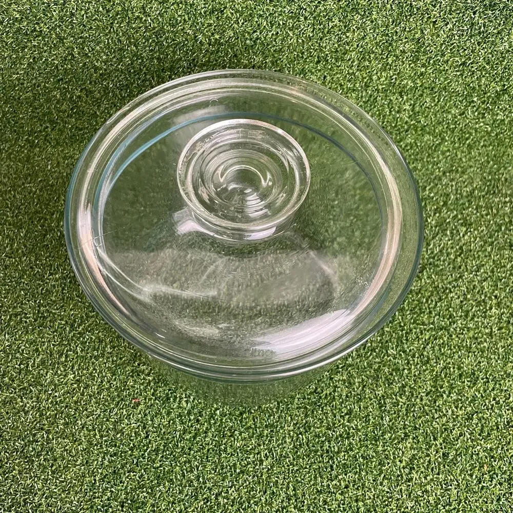 Vintage Pyrex Clear Glass Storage Jar with a Lid 1.5L